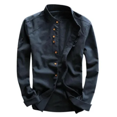 chemise-militaire-en-lain-646 KARINIAI VILNONIAI MARŠKINIAI