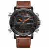 montre-sport-marron-522 Rudas sportinis laikrodis